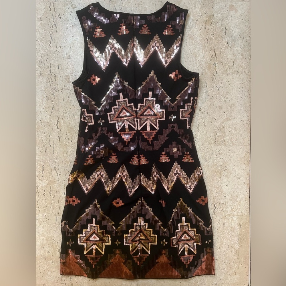 Express Southwest Sequins Design Dress Size Small - Picture 4 of 4
